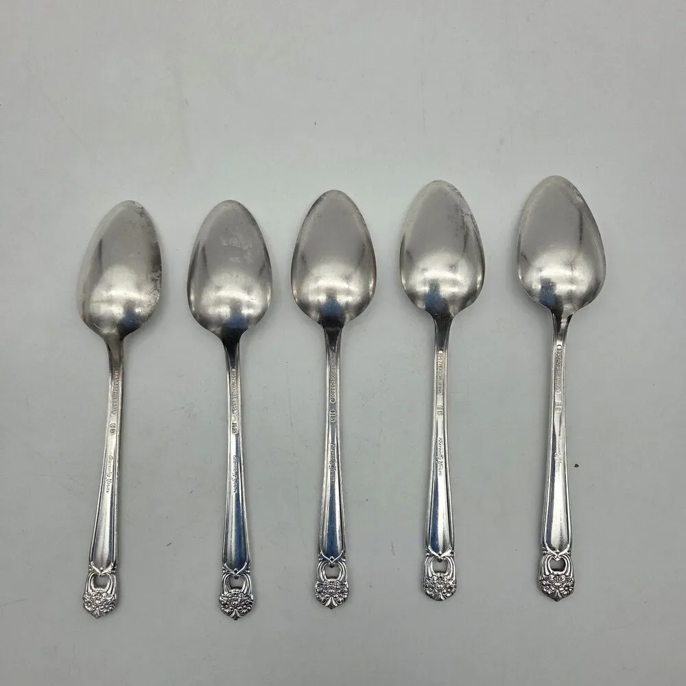 Set of 5 1847 Rogers Bros ETERNALLY YOURS Teaspoons 6